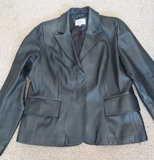 LADIES BLACK M&S SOFT LEATHER