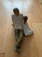 Willow Tree Father and Daughter Figurine with Original Box
