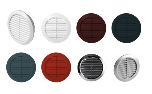 Round air vent - grille, with