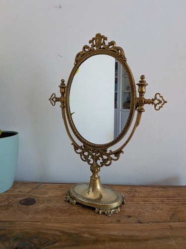 Antique vintage oval dressing - antique,