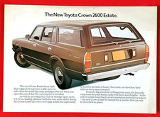 1975 TOYOTA CROWN 2600 ESTATE Sales Leaflet Brochure UK Market