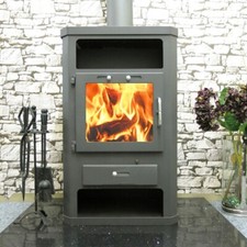 Wood Burning Stove wit Back Boiler for Central Heating 15kw Multi-fuel Panama B 