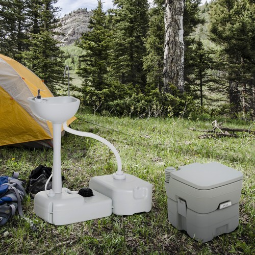 Portable toilet and camping - toilet,