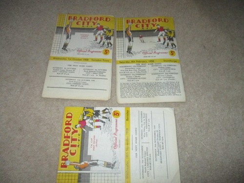 Bradford city programmes v - city, programmes,