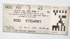 Rod Stewart original used concert tour ticket 1991 London  live rock memorabilia