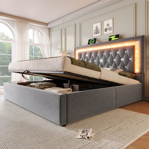 Velvet upholstered double - velvet,
