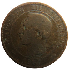 1855-D France Napoleon III