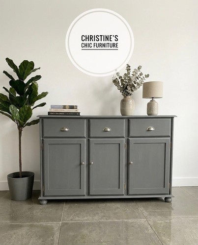 Painted grey solid wood - solid,