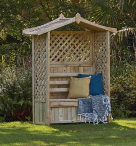 Tansley seated arbour garden - seated,