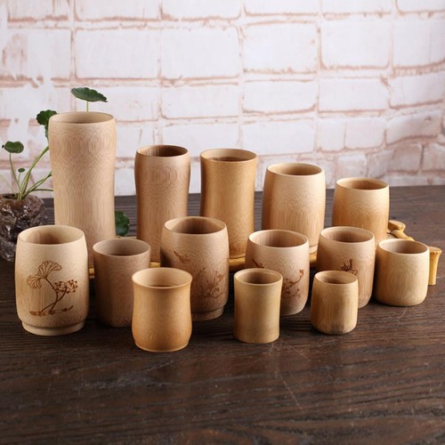 Natural bamboo drinking cup - natural,