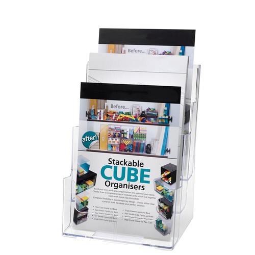 Clear multi tier leaflet - clear,