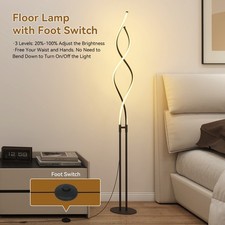 LED Spiral Floor Lamp Dimmable