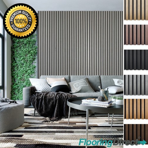 Acoustic slat wall - , panel