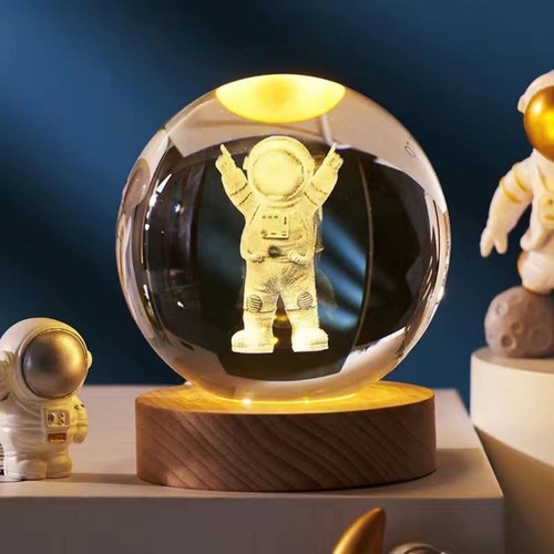 Led crystal ball table lamp - crystal,