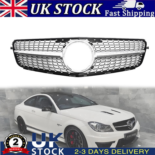Silver front grille - front,