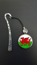 Welsh Dragon Pendant On a Metal Design Bookmark Ideal Birthday Wales Gift N346