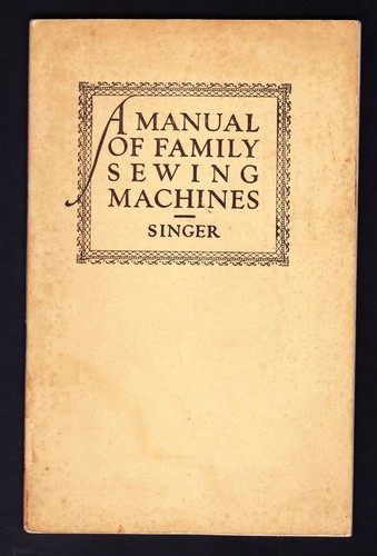 Singer manual family sewing - of,