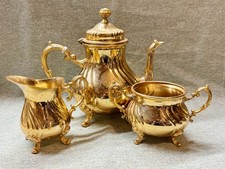 VINTAGE GOLD PLATED OLD TEA