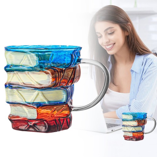 Hand painted book stack - hand-painted,