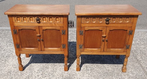 Vintage pair priory bedside - vintage,