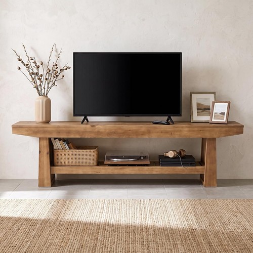 Rustic solid wood tv - 70.9-in,