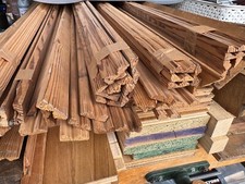 Pitch Pine Panel Mouldings x 65m total made from reclaimed Victorian beams