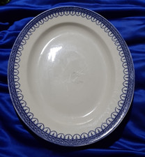 Burleigh Ware Claremont Burslem Blue And White Pattern Oval Platter