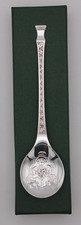Sterling Silver Christmas Spoon by John Pinches London 1975 5 1/2" long