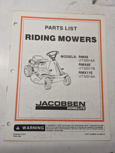 Jacobsen illustrated parts - jacobsen,