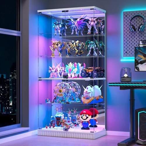 Tier glass display cabinet - 5-tier,