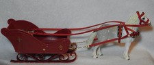 1:24 pony horse sleigh harness