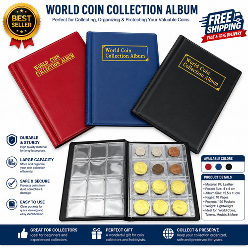 Coin album for 120 - coin, coins