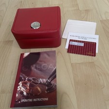 GENUINE OMEGA WATCH BOX RED &