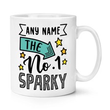 Personalised No.1 Sparky 10oz Mug Cup Worlds Best Awesome Thank You