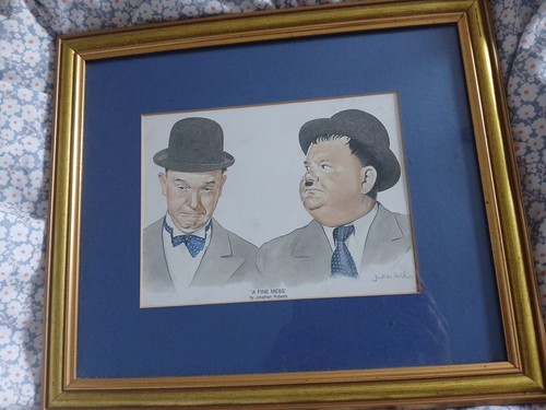 Laurel and hardy print fine - laurel,