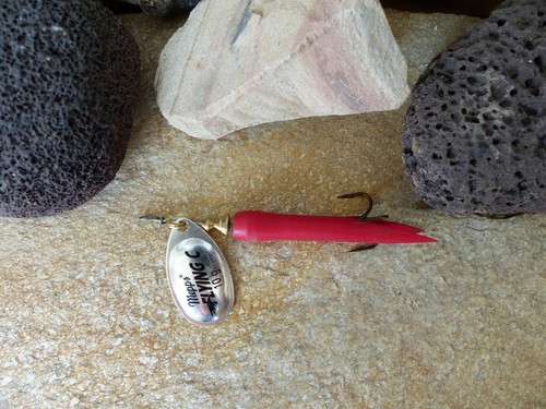 Mepps flying silver red - c, in