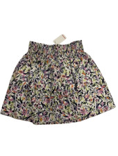 CatiMini Ocelia White Allover Printed Skirt Size 10 NWT