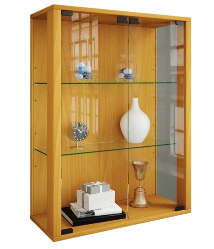Wall display cabinet hanging