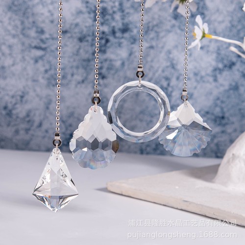1pc clear crystal ornament - clear,