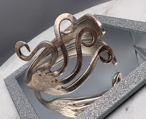 Vintage artisan fork tine cuff - artisan,