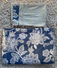 Dorma Samira Blue Single Duvet Cover Pillowcase Floral 100% Cotton (2 available)