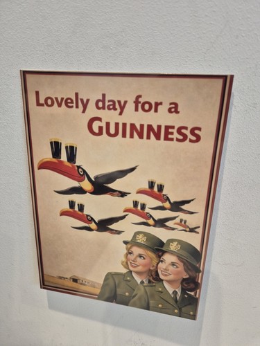 Guinness vintage metal sign - metal,