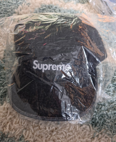 Supreme denim camp cap black - denim,