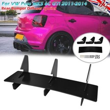 Rear Bumper Diffuser Spoiler GTI Style Gloss Black For VW Polo MK5 6C GTI 11-14