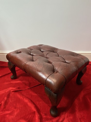 Vintage red leather - red,