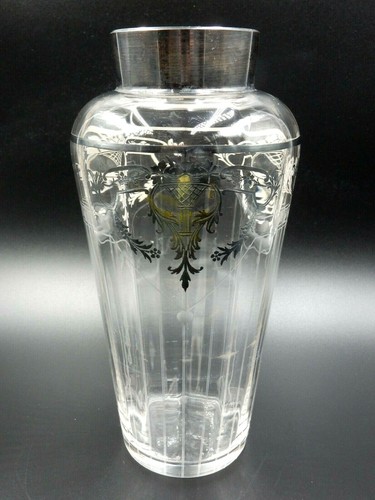 Vintage etched glass chrome - vintage,