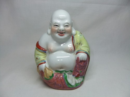 Small laughing buddha figure - laughing,