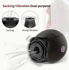 Rosetoy Shape Sucking Vibrator Clitoral G-spot Suction Sex Toys 10 Speed Women