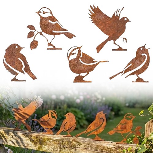 Rusty metal bird - 5x,