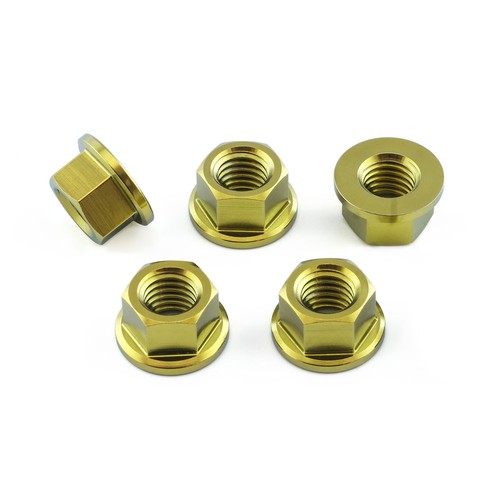 Titanium sprocket nuts - nuts, x5
